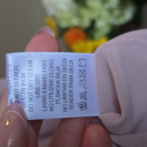 Rosette Nude Double Layer Crepe Chiffon cami Medium M - Picture 6 of 6